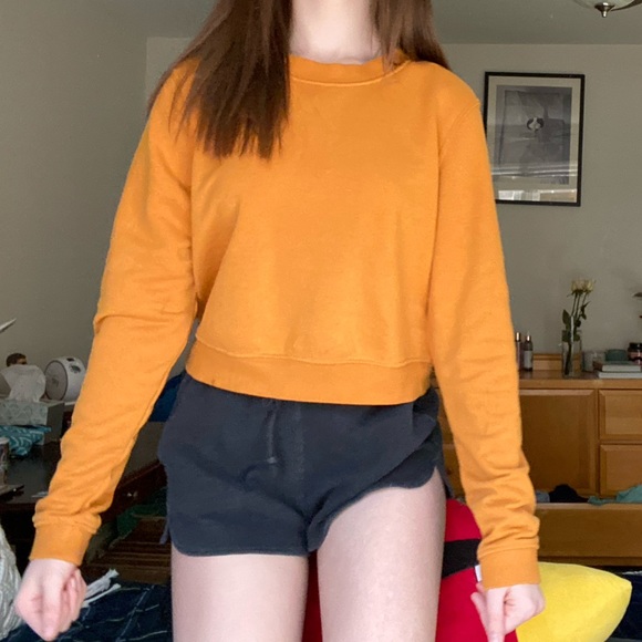 🌇 Cropped Orange Crewneck 🌇 - Picture 5 of 5
